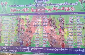 တောင်ကလေး နှစ်သစ်ကူးနေ့ မြန်မာ-ထိုင်း ရိုးရာလက်ဝှေ့စိန်ခေါ်ပွဲတွင် နာမည်ကျော် ကရင်လက်ဝှေ့သမား များပါဝင် ထိုးသတ်မည်