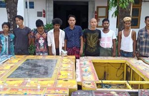 ညမထွက်ရအမိန့် ထုတ်ထားချိန် မြဝတီတွင် ငါးဂိမ်းလောင်းကစားရုံ ဖမ်းမိ