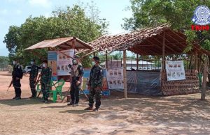 KNU၏ COVID-19 ကာကွယ်ရေး ဂိတ်ကို တပ်မတော်မှ မီးရှို့ဖျက်ဆီး၍ ပစ်ခတ်မှုဖြစ်ပွားခဲ့