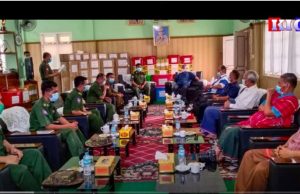 Radio Karen: (25,5,2020) Burma Army donated Covid-19 prevention items to NCA signatories EAOs.