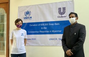 UNHCR နှင့် Unilever တို့ပူးပေါင်း၍ ပြည်နယ် ၅ခုရှိ IDPs အတွက် တစ်ကိုယ်ရေသန့်ရှင်းမှုပစ္စည်းများ လှူဒါန်းမည်
