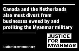 ICJ တွင် မြန်မာနိုင်ငံ ရင်ဆိုင်နေရသည့်အမှု၌ ကနေဒါနှင့် နယ်သာလန်ပါဝင်လာမှု Justice for Myanmar ကြိုဆို