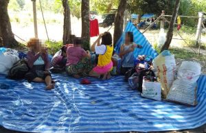 သေဘောဘိုးတွင် ပစ်ခတ်မှု ဖြစ်ပွား၍ ထောင်နှင့်ချီသည့် ဒေသခံများ သောင်ရင်းမြစ်ကမ်းနံဘေးသို့ တိမ်းရှောင်လာ