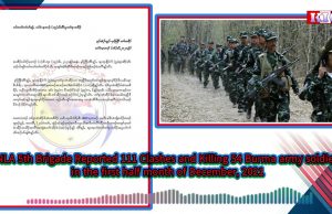 Radio Karen: KNLA 5th Brigade Reported 111 Clashes and Killing 54 Burma army soldiers