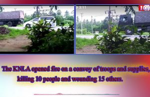 KNLA opened fire on a convoy of Burma Army and supplies, killing 10 and wounding 15 others