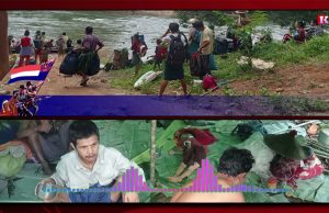 Evicted villagers are in need of food and medicine