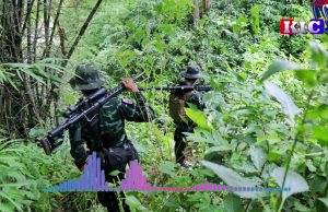Military council conducts aerial bombings in the battles on the Waw Lay three hairpin turn road