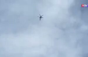 The military council army bombarded Taungkalay village in Kyaikmayaw township with helicopters