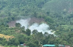 လေးကေကော်မြို့သစ်တောင်ဘက် ရသေ့ဂူရွာအနီး တောင်ကြောတွေကို စစ်တပ်ဗုံးကြဲ