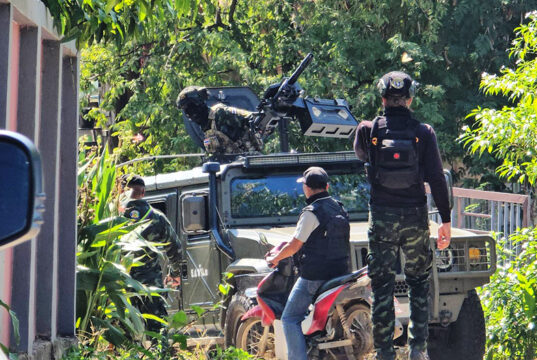 မဲ့ကိုကင်းအစိုးရကျောင်း လက်နက်ကျည်ကျအပြီး သောင်ရင်းမြစ်ကမ်းနား လုံခြုံရေးတိုးမြှင့်