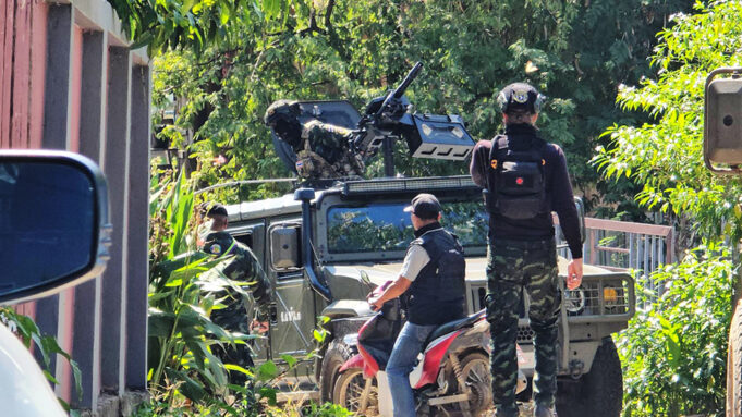မဲ့ကိုကင်းအစိုးရကျောင်း လက်နက်ကျည်ကျအပြီး သောင်ရင်းမြစ်ကမ်းနား လုံခြုံရေးတိုးမြှင့်