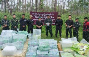 ကျပ်ငွေ သန်းပေါင်းတစ်သောင်းခွဲ တန်ဖိုးရှိ မူးယစ်ဆေးဝါးများ ကေအဲန်ယူ တောင်ငူခရိုင်တွင် မီးရှို့ဖျက်ဆီး