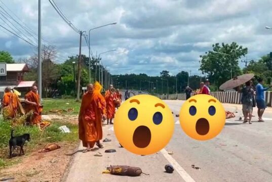 ထိုင်းနိုင်ငံ၊ မုဒါဟန်ခရိုင်တွင် ၁၁ နှစ်အရွယ် ကလေးငယ် မောင်းနှင်သည့်ကား ဘုန်းတော်ကြီးတန်းကို ဝင်တိုက်၊ သံဃာတော် ၈ ပါး ပျံလွန်တော်မူ
