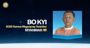 AAPP ပူးတွဲတည်ထောင်သူ ဦးဘိုကြည် ၂၀၂၆ ခုနှစ်အတွက် ရေမွန်မက်စေးစေး ဆုရရှိ