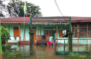 ဒေါနတောင်ကျရေဆင်း၍ ကော့ကရိတ်မြို့ ရပ်ကွက်၊ ကျေးရွာအချို့ ရေဝင်ရောက်လာ