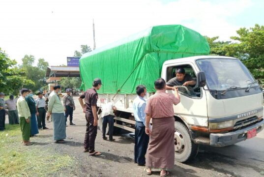 မြဝတီမြို့စစ်အုပ်စုက ထိုင်းကုန်ပစ္စည်းများကို ရှာဖွေဖမ်းဆီးမှု ခပ်စိပ်စိပ်လုပ်ဆောင်လာ